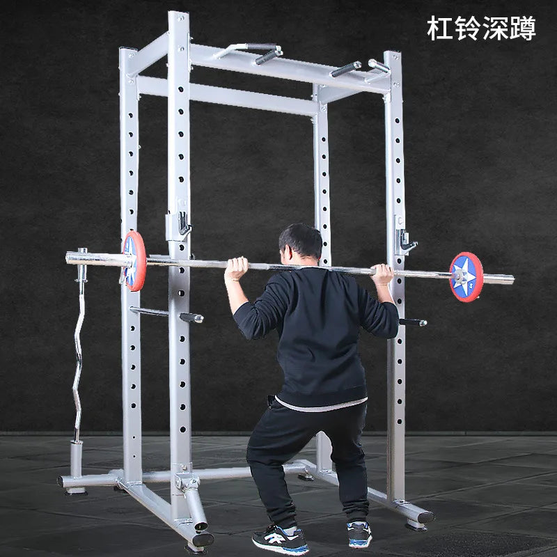 MIYAUP-Household Fitness Equipment Set, Commercial Gantry, Small Bird, Free Squat Frame, Combination